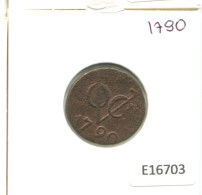 1790 UTRECHT VOC DUIT NETHERLANDS INDIES NEW YORK COLONIAL PENNY #E16703.8.U - Niederländisch-Indien