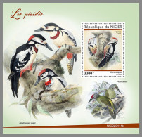 NIGER 2022 MNH Woodpeckers Spechte Picides S/S - OFFICIAL ISSUE - DHQ2315 - Pics & Grimpeurs