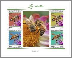 NIGER 2022 MNH Bees Bienen Abeilles M/S - OFFICIAL ISSUE - DHQ2315 - Abeilles