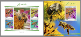 NIGER 2022 MNH Bees Bienen Abeilles M/S+S/S - OFFICIAL ISSUE - DHQ2315 - Abeilles