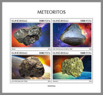 GUINEA BISSAU 2022 MNH Meteroites Meteoriten M/S - IMPERFORATED - DHQ2315 - Minéraux
