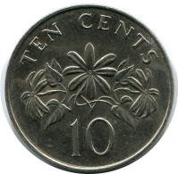 10 CENTS 1987 SINGAPUR SINGAPORE Münze #AR172.D - Singapur