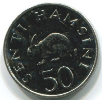 50 SENTI 1990 TANSANIA TANZANIA UNC Rabbit Münze #W10985.D - Tanzania