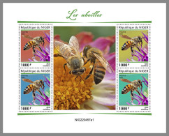 NIGER 2022 MNH Bees Bienen Abeilles M/S - IMPERFORATED - DHQ2315 - Abeilles