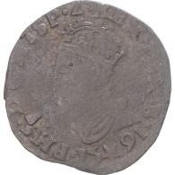 Monnaie, Pays-Bas Espagnols, Philippe II, Liard, 1591, Maastricht, TB+, Cuivre - …-1795 : Période Ancienne