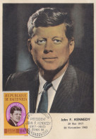 Carte  Maximum  1er  Jour    HAUTE  VOLTA    Président   John  KENNEDY   1964 - Kennedy (John F.)