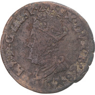 Monnaie, Pays-Bas Espagnols, Philippe II, Liard, 1587, Maastricht, TB+, Cuivre - …-1795 : Période Ancienne