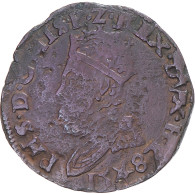 Monnaie, Pays-Bas Espagnols, Philippe II, Liard, 1587, Maastricht, TB+, Cuivre - …-1795 : Oude Periode