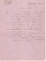 Lettre De V. Gisquière (signée) De Bruxelles 22/5/31 > Un Révérend Père Au Congo - Altri & Non Classificati