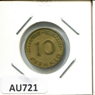 10 PFENNIG 1949 G BRD DEUTSCHLAND Münze GERMANY #AU721.D - 10 Pfennig