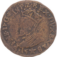 Monnaie, Pays-Bas Espagnols, Philippe II, Liard, 1583, Maastricht, TB+, Cuivre - …-1795 : Vereinigte Provinzen