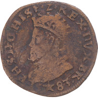 Monnaie, Pays-Bas Espagnols, Philippe II, Liard, 1583, Maastricht, TB+, Cuivre - …-1795 : Période Ancienne