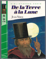 Hachette - Bibliothèque Verte - Jules Verne - "De La Terre à La Lune" - 1985 - Bibliotheque Verte