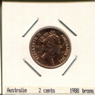 2 CENTS 1988 AUSTRALIEN AUSTRALIA Münze #AS240.D - 2 Cents