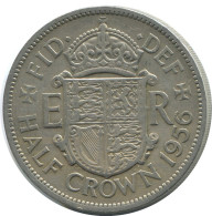 HALF CROWN 1956 UK GROßBRITANNIEN GREAT BRITAIN Münze #AH015.1.D - K. 1/2 Crown