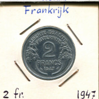 2 FRANCS 1947 FRANKREICH FRANCE Französisch Münze #AM345.D - 2 Francs