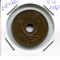 5 CENTS 1950 OSTAFRIKA EAST AFRICA Koloniale Münze #AN773.D - Colonie Britannique