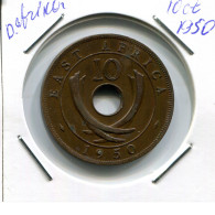 5 CENTS 1950 OSTAFRIKA EAST AFRICA Koloniale Münze #AN773.D - Colonia Britannica