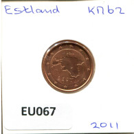 2 EURO CENTS 2011 ESTLAND ESTONIA Münze #EU067.D - Estonie