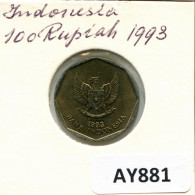 100 RUPIAH 1993 INDONESISCH INDONESIA Münze #AY881.D - Indonésie