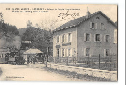 CPA 88 Xonrupt Longemer Maison De Famille Simon Marchal Le Tramway Vers La Schlucht - Xonrupt Longemer