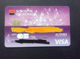 CARTE Bancaire SOCIÉTÉ GÉNÉRALE Alterna  VISA - Schede Bancarie Uso E Getta