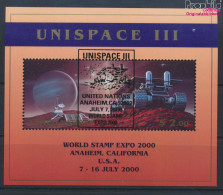 UNO - New York Block16I (kompl.Ausg.) Gestempelt 1999 UNISPACE III (10063940 - Gebruikt