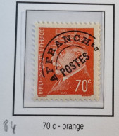 TIMBRE France PREOBLITERE N° 84 - 70 C Rouge-orange Charnière - Yvert & Tellier 2003 Coté 1.55  € - 1893-1947