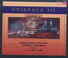 UNO - New York Block16I (kompl.Ausg.) Gestempelt 1999 UNISPACE III (10063949 - Gebruikt