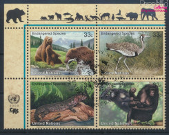 UNO - New York 831-834 Viererblock (kompl.Ausg.) Gestempelt 2000 Gefährdete Tiere (10064430 - Used Stamps