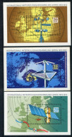 DDR / E. GERMANY 1972 Meterology Blocks MNH / **.  Michel Blocks 34-36 - 1971-1980