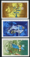 DDR / E. GERMANY 1972 Meterology Blocks Used.  Michel Blocks 34-36 - 1971-1980