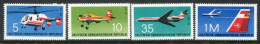 DDR / E. GERMANY 1972 Aircraft MNH / **.  Michel 1749-52 - Ungebraucht