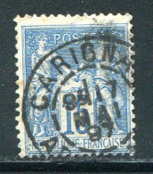 FRANCE- Y&T N°101- Oblitéré (très Belle Oblitération De CARIGNAN!!!) - 1898-1900 Sage (Type III)