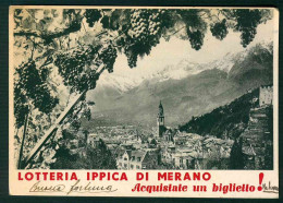 VT141 - LOTTERIA IPPICA DI MERANO - ACQUISTATE UN BIGLIETTO ! 1938 - Merano