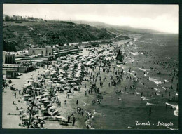 VT142 - TERMOLI CAMPOBASSO - SPIAGGIA - ANIMATA 1954 - Altri & Non Classificati