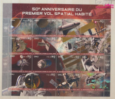 UNO - Genf 751-766 Zd-Bogen (kompl.Ausg.) Postfrisch 2011 Bemannte Weltraumfahrt (10050951 - Unused Stamps