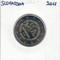 SLOVACCHIA  2011 2 EURO GRUPPO DI VISEGRAD  DA ROTOLINO FDC - Slovakia