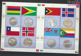 UNO - New York 1245-1252 Kleinbogen (kompl.Ausg.) Postfrisch 2011 Flaggen Und Münzen (10049294 - Ongebruikt