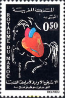 196917 MNH MARRUECOS 1971 SEMANA DEL CORAZON - Chevaux