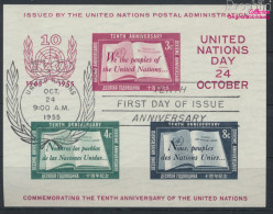 UNO - New York Block1I (kompl.Ausg.) Gestempelt 1955 10 Jahre UNO (10049269 - Usados