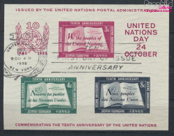 UNO - New York Block1I (kompl.Ausg.) Gestempelt 1955 10 Jahre UNO (10049270 - Usati