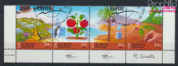 UNO - New York 884-887 Viererstreifen (kompl.Ausg.) Gestempelt 2001 Klimaänderung (10064325 - Used Stamps