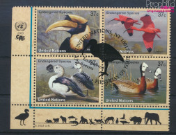 UNO - New York 925-928 Viererblock (kompl.Ausg.) Gestempelt 2003 Vögel (10064253 - Used Stamps