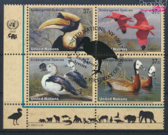 UNO - New York 925-928 Viererblock (kompl.Ausg.) Gestempelt 2003 Vögel (10064254 - Used Stamps
