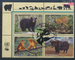 UNO - New York 946-949 Viererblock (kompl.Ausg.) Gestempelt 2004 Säugetiere (10064231 - Used Stamps