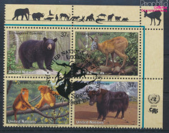 UNO - New York 946-949 Viererblock (kompl.Ausg.) Gestempelt 2004 Säugetiere (10064233 - Used Stamps