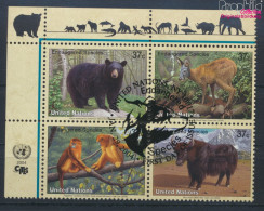 UNO - New York 946-949 Viererblock (kompl.Ausg.) Gestempelt 2004 Säugetiere (10064234 - Used Stamps