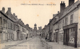 FRANCE - 02 - CRECY SUR SERRE - Grande Rue - Edit Ch Belin - Carte Postale Ancienne - Sonstige & Ohne Zuordnung