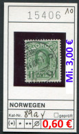 Norwegen 1910 - Norway 1910 - Norvege 1910 - Norge 1910 - Michel 89 Ay - Oo Oblit. Used Gebruikt - - Oblitérés